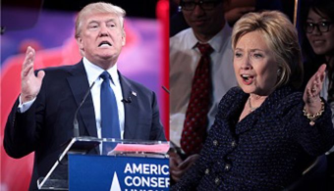 Trump and Clinton debate